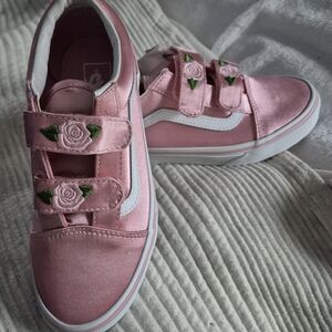 Kids Pink Floral Sneakers